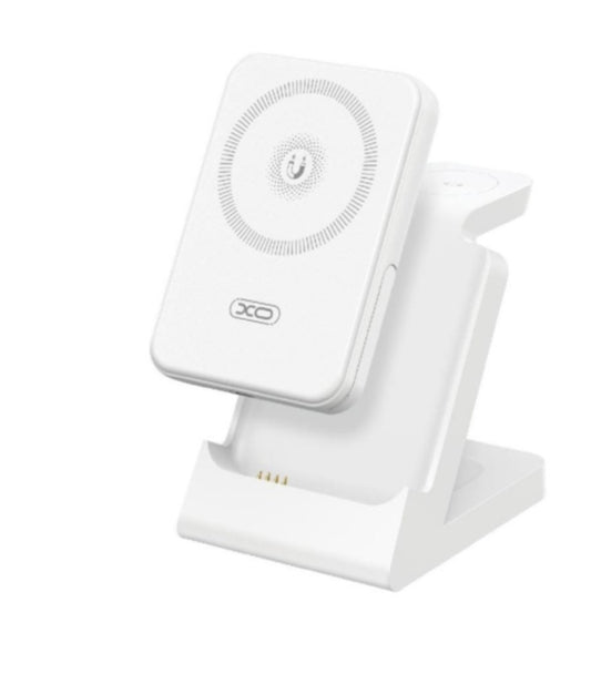 XO CX033 3-in-1 Multifunctional Wireless Charger – Fast Charging Dock for Phone, Watch & Earbuds